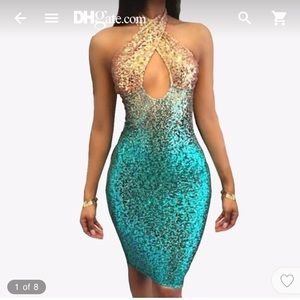 Sequence ombré dress